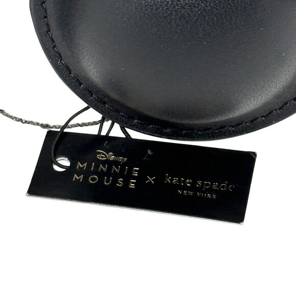 NWT Kate Spade New York x Disney Minnie Mouse Leather Bag Charm Gold Tone - Picture 11 of 11